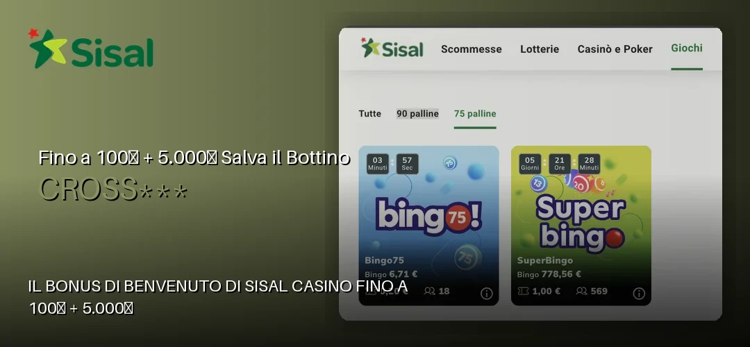 Sisal Casino promotional banner