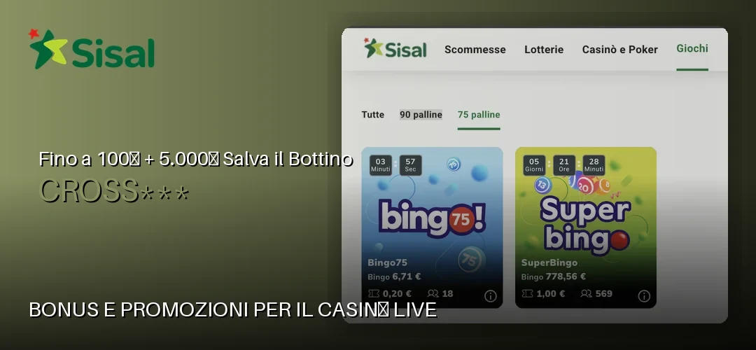 Sisal Casino promotional banner
