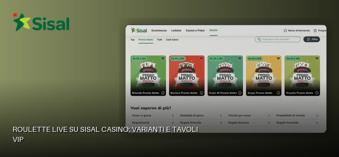 Sisal Casino promotional banner